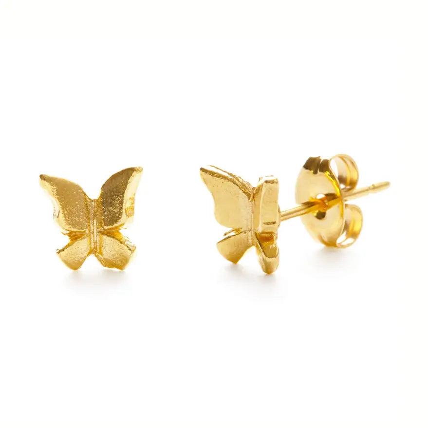 Tiny Butterfly Stud Earrings