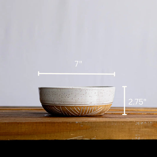 Handmade Wide Bowl – Ceramic Stoneware Bowl