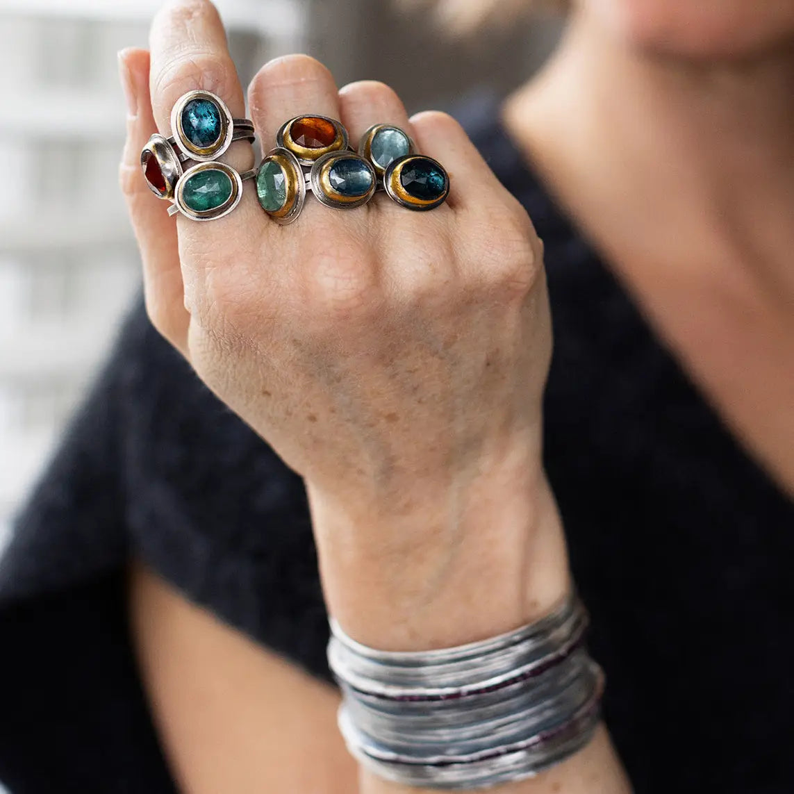 Crescent Rim Rings