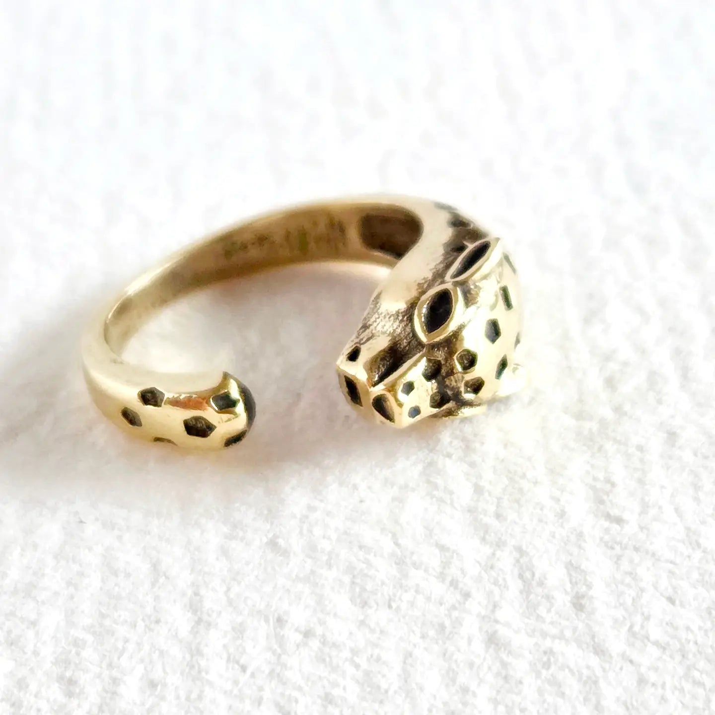 Brass Jaguar Ring Jewelry