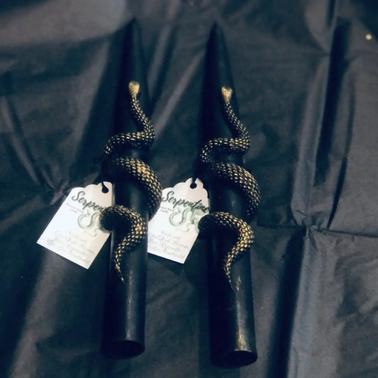 Beeswax Ritual Candle - Snake Goddess