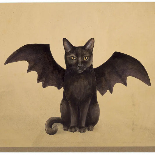 Tiny Bat Cat - Blank Card