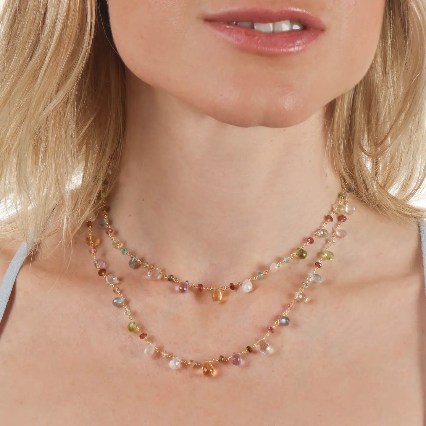 Wildflower Gemstone Necklace