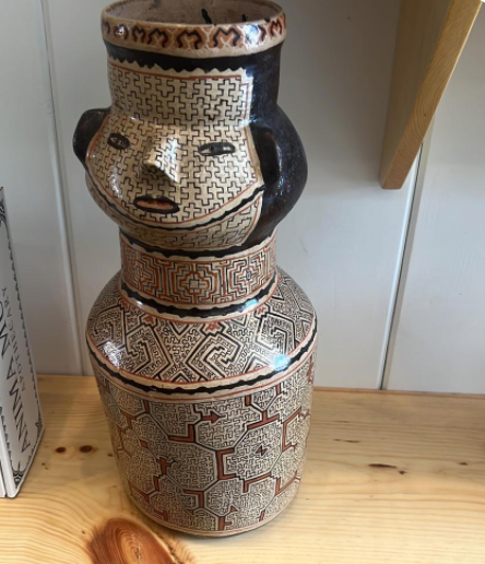 Rare Shipibo Kené Ceramic Effigy