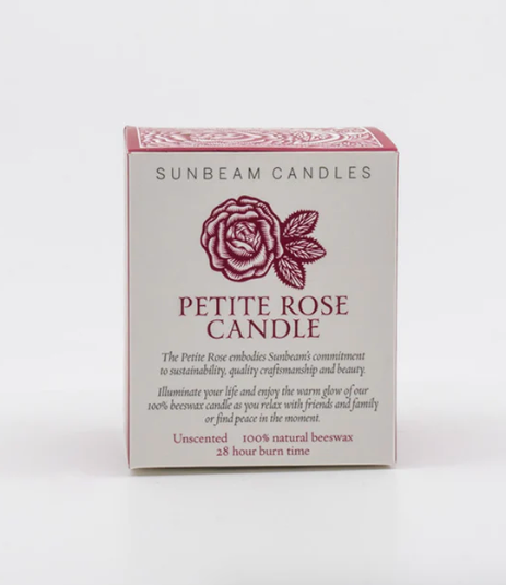 Sweet Rose Beeswax Candles