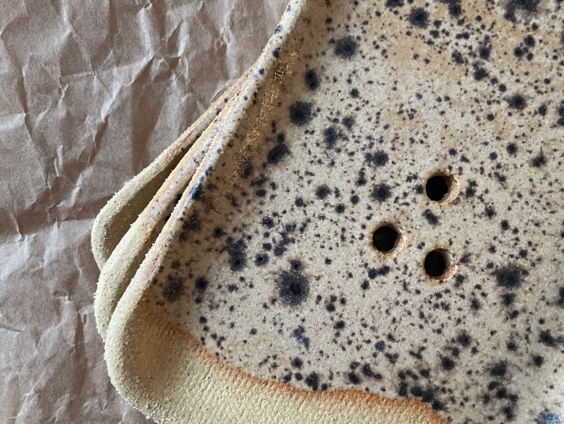 Handmade Speckled Soap Dish