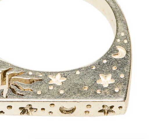 Reclaimed Metal Sterling Cosmos Ring