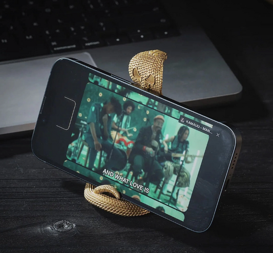 Brass Cobra Phone Holder