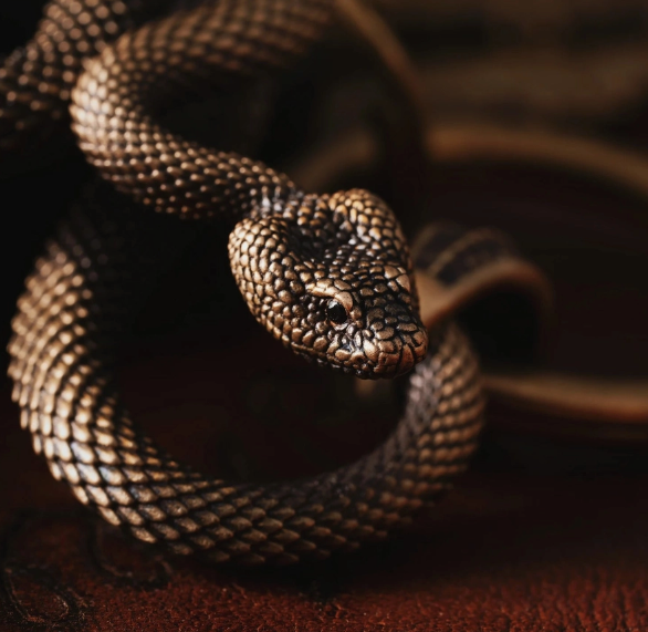 Infinity Brass Keychain- Octopus and Snake