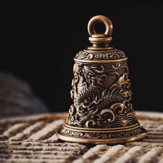 Nature Brass Bell - Dragon and Eagle