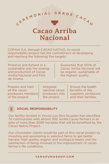 Yanapuma Ceremonial Cacao - Arriba Nacional