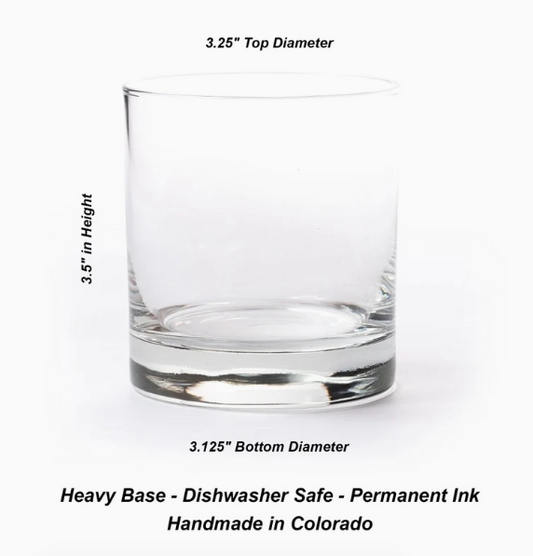 Nature Printed Whiskey Glasses
