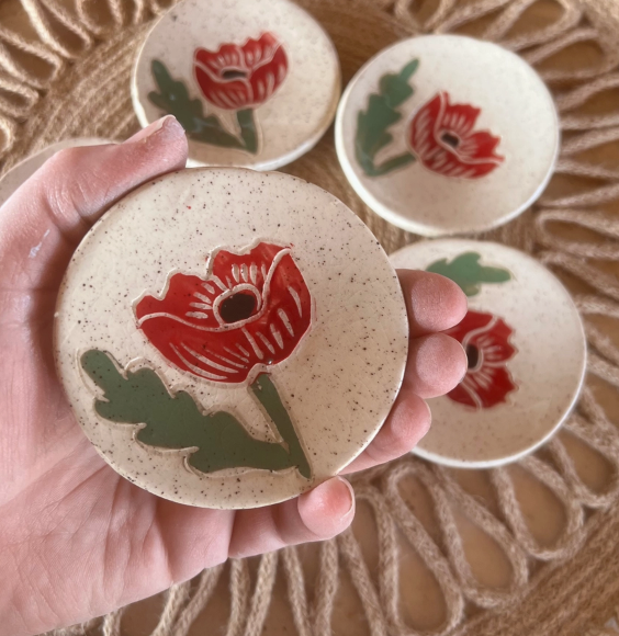 Ceramic Earth Inspired Trinket Dish Collection