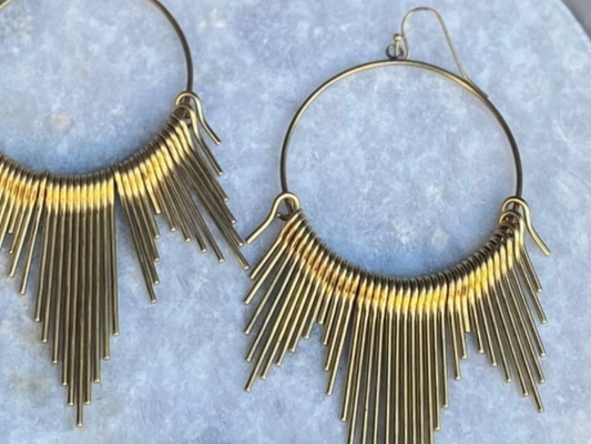 Chic Brass Hoop Earring Collection