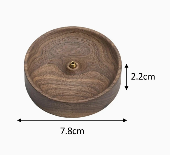 Hand Turned Wood Incense Burner