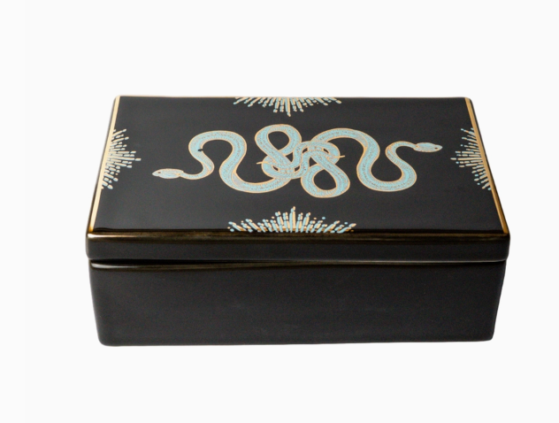 Printed Ceramic Box and Gem Dishes