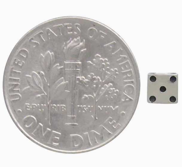 Silver Dice Magic Studs