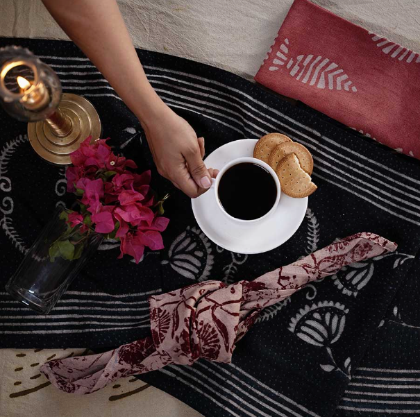 Block Printed Dinner Napkin Collection