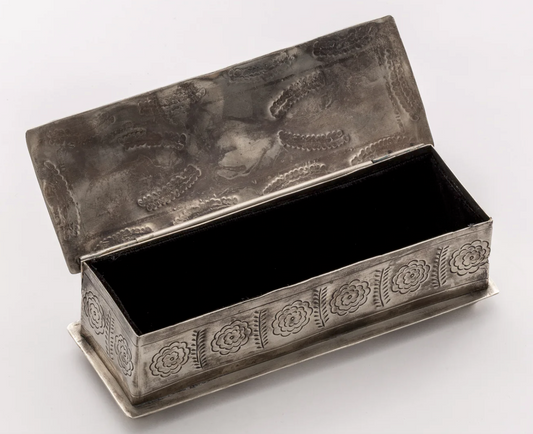 Stamped Rose Pencil Box