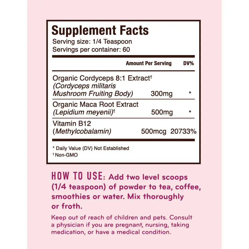 Vitality Mushroom + Functional Powder For Energy