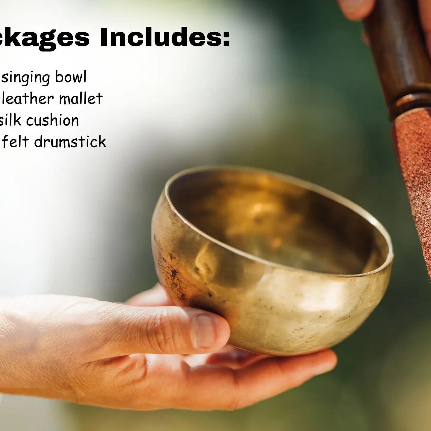 Handmade Green Tara Singing Bowl – Seven Metal Tibetan Sound Bowl | Crafted in Nepal