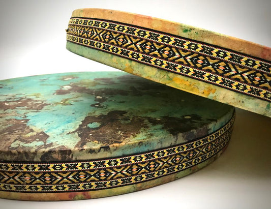 Hand Painted Indigenous Water Drums