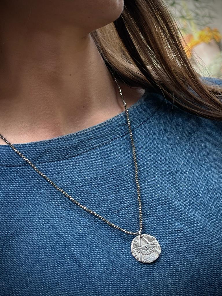 "A" For Amazon Gemstone Pendant