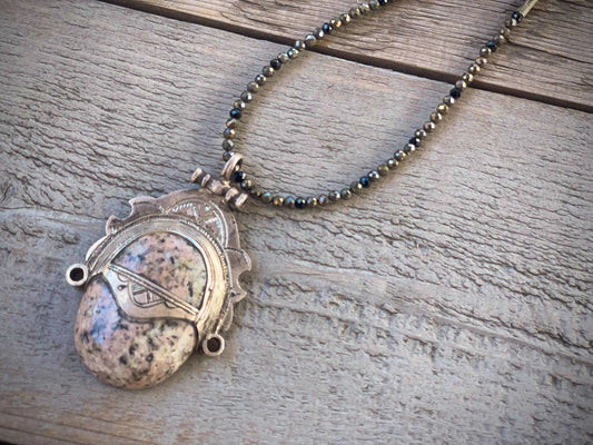 Vintage Tuareg | Silver and Jasper Talisman