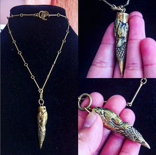 Wolf Raven Bear Totem | Sterling + Brass