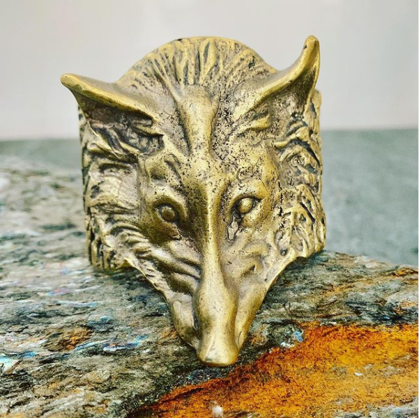 Reclaimed Metal Cuff | Wolf