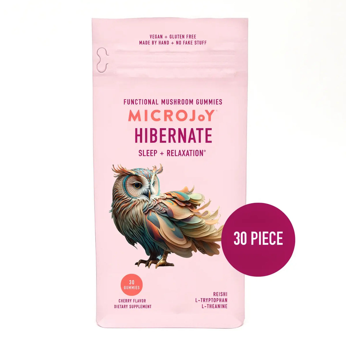 Mushroom Gummies (30) / Vegan Supplement / Mood Elevate , Concentrate, Hibernate