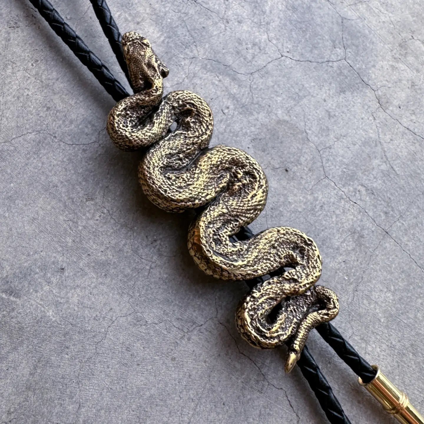 Rattlesnake Bolo Tie