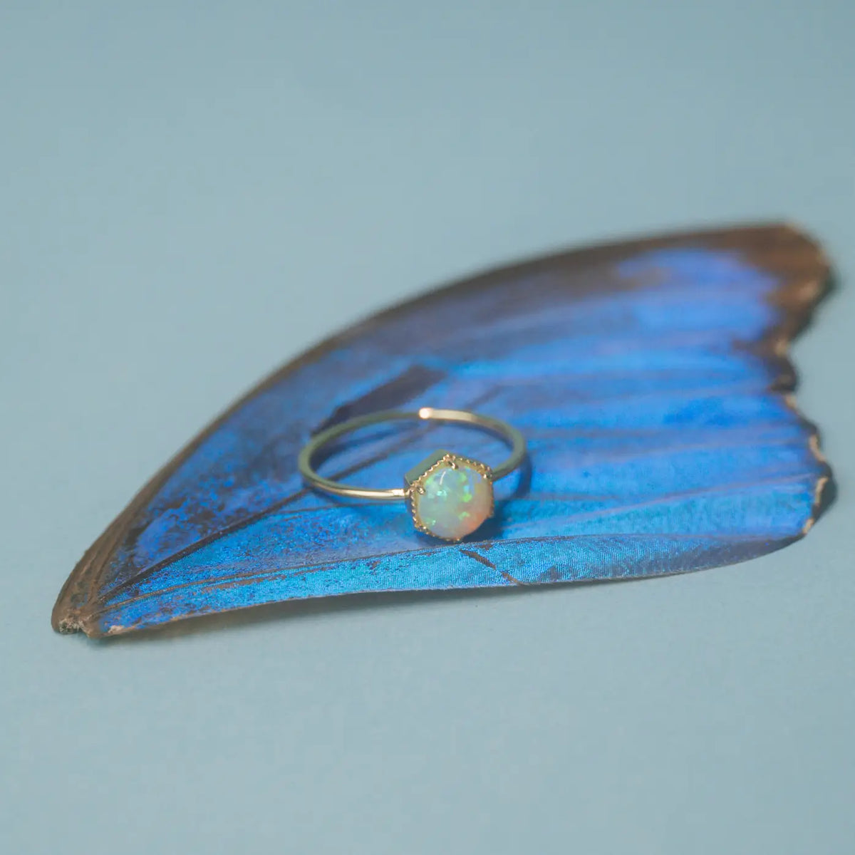 Hexa Opal Ring