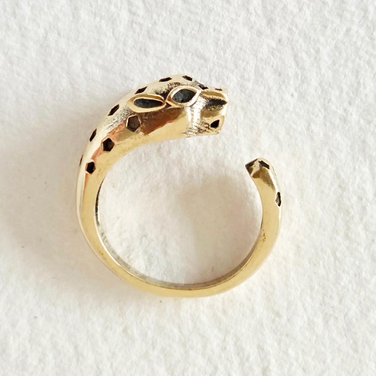 Brass Jaguar  Ring Jewelry
