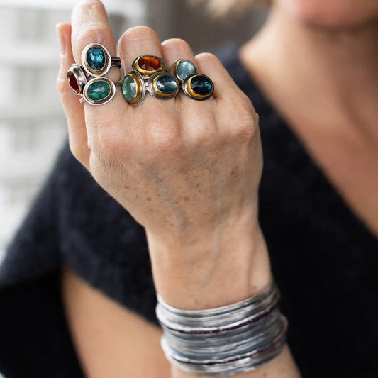 Crescent Rim Rings