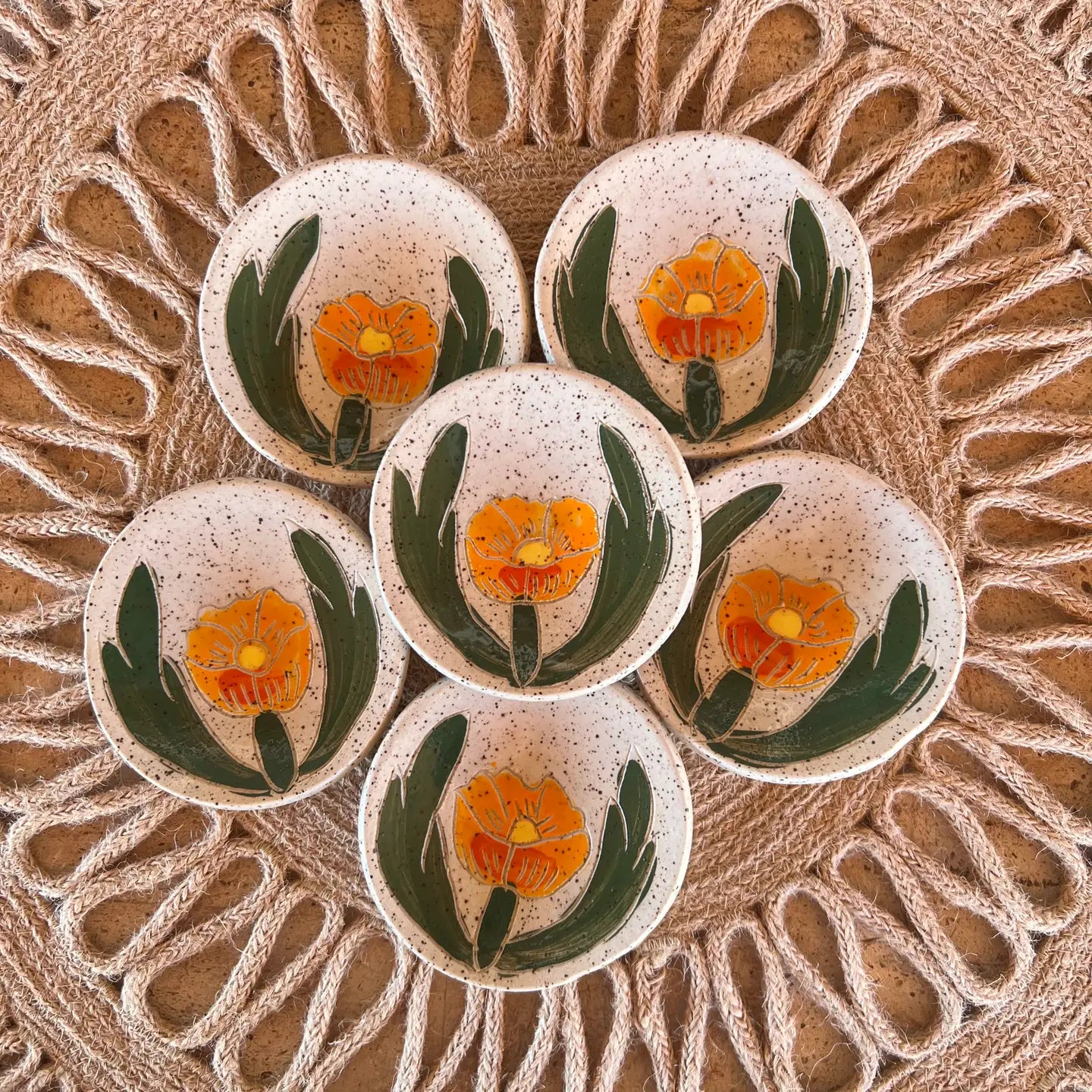 Ceramic Earth Inspired Trinket Dish Collection