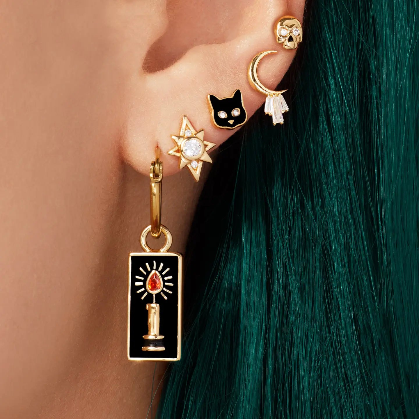 Cat Stud Earrings