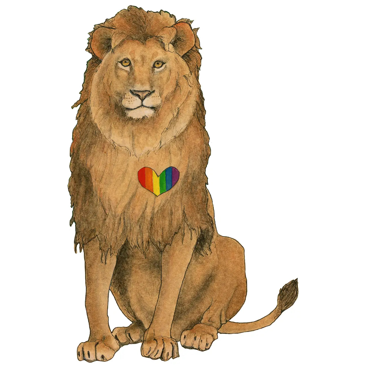 Lionheart Vinyl Sticker