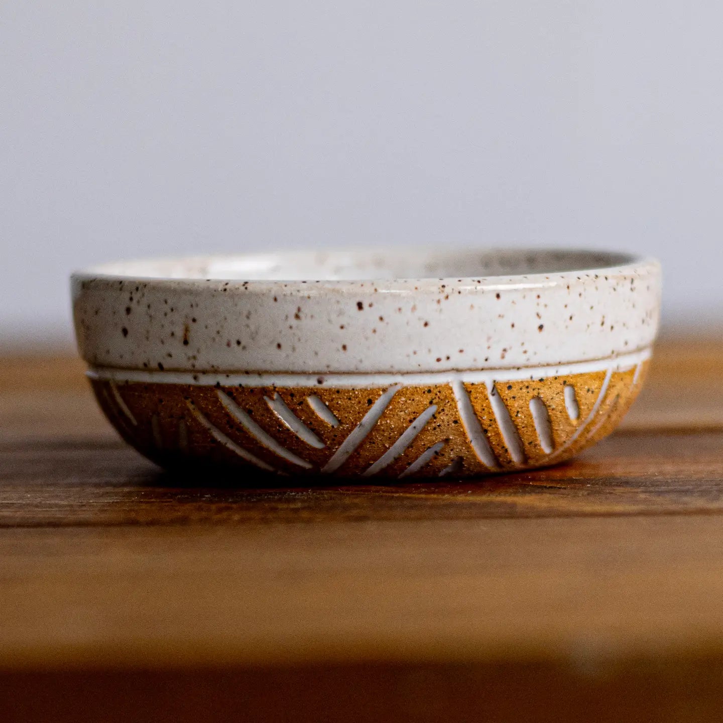 Hand Carved Ramekin – Ceramic Stoneware Small Bowl