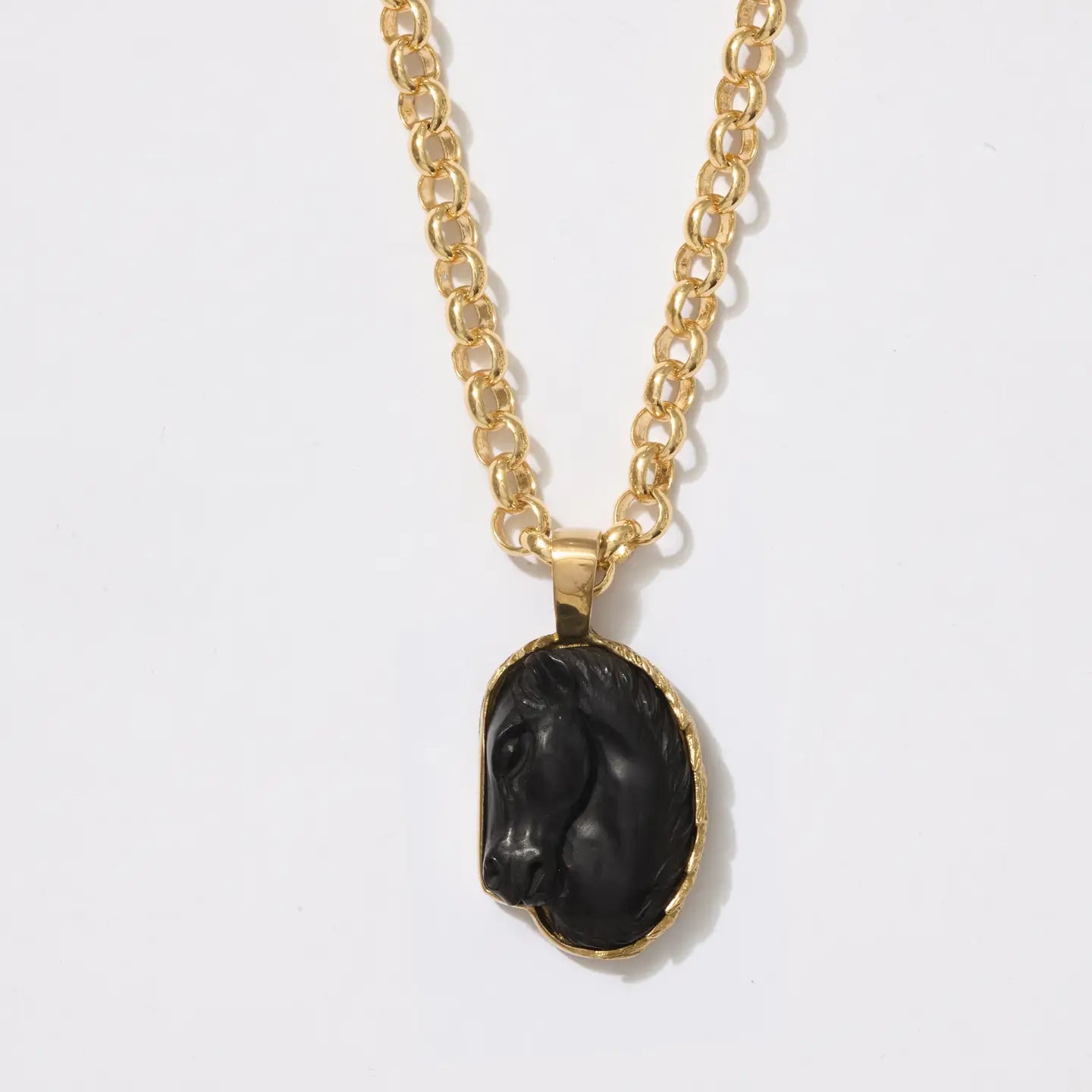 Year of the Horse Carved Spirit Animal Necklace