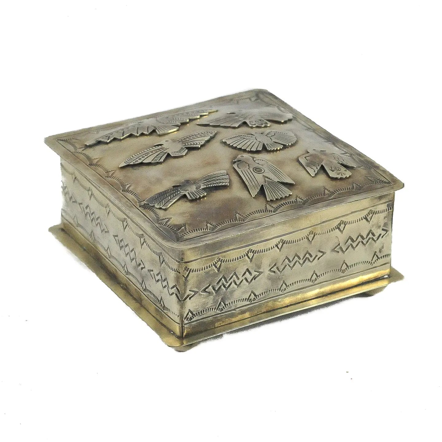 Rustic Silver Stamped Box Collection