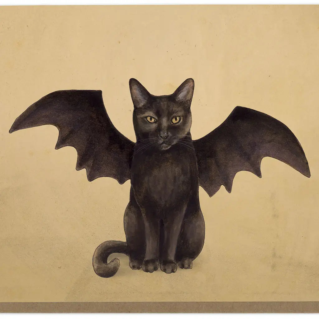 Tiny Bat Cat - Blank Card