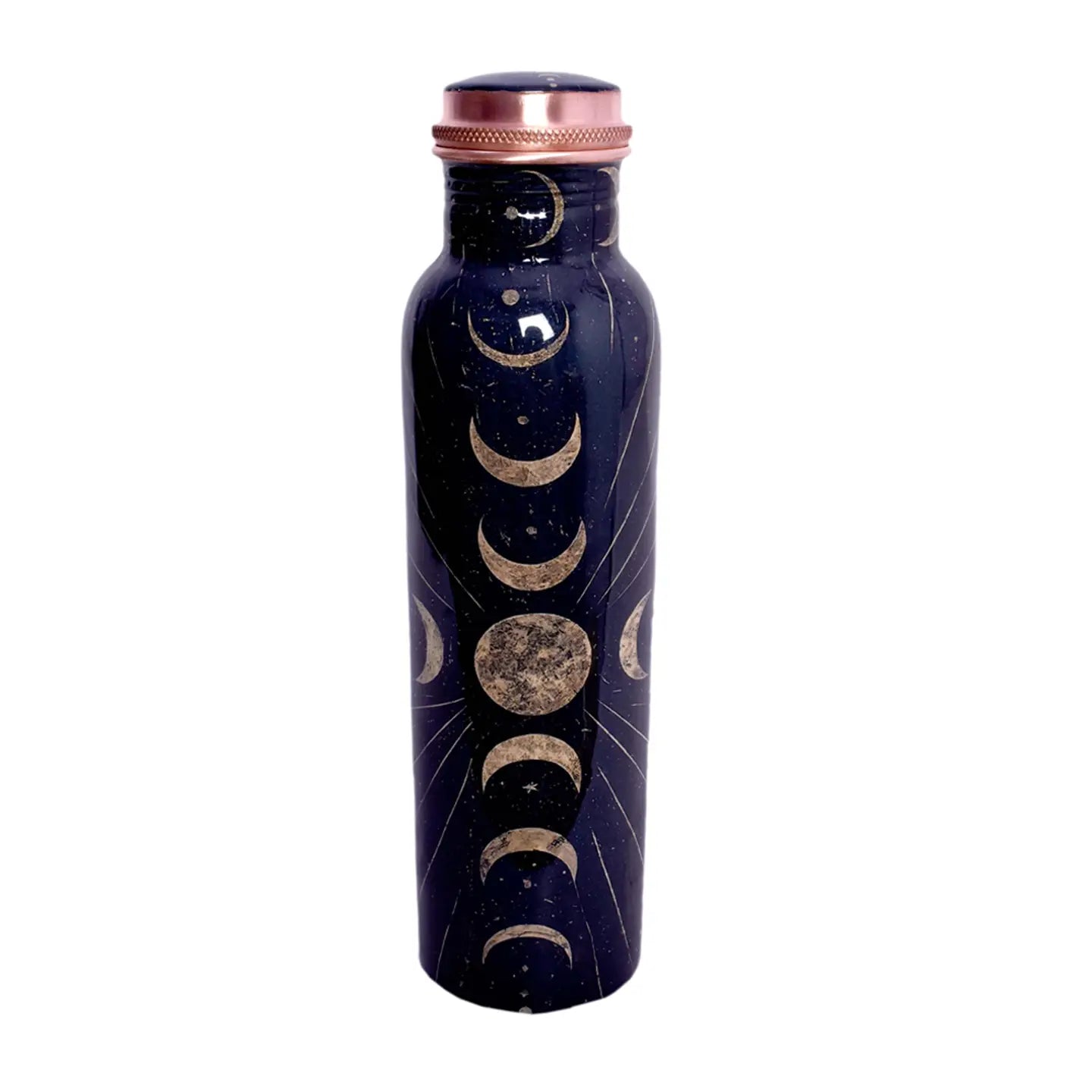 Copper Water Bottle - Lunar Cycle (950 Ml.)