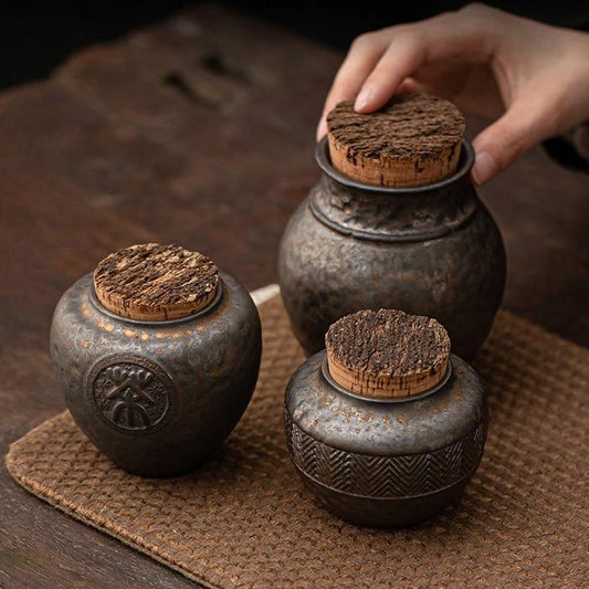 Handmade Ceramic Tea Leaf Vessel
