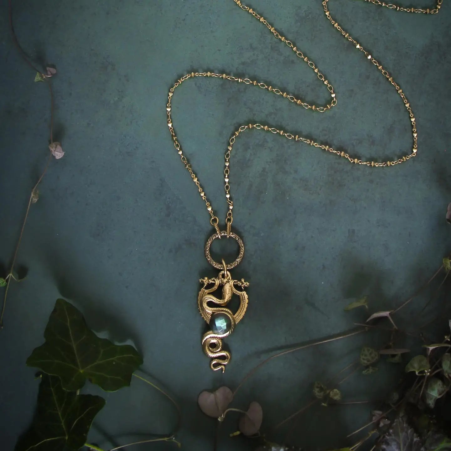 Serpent Codes Crystal Amulet