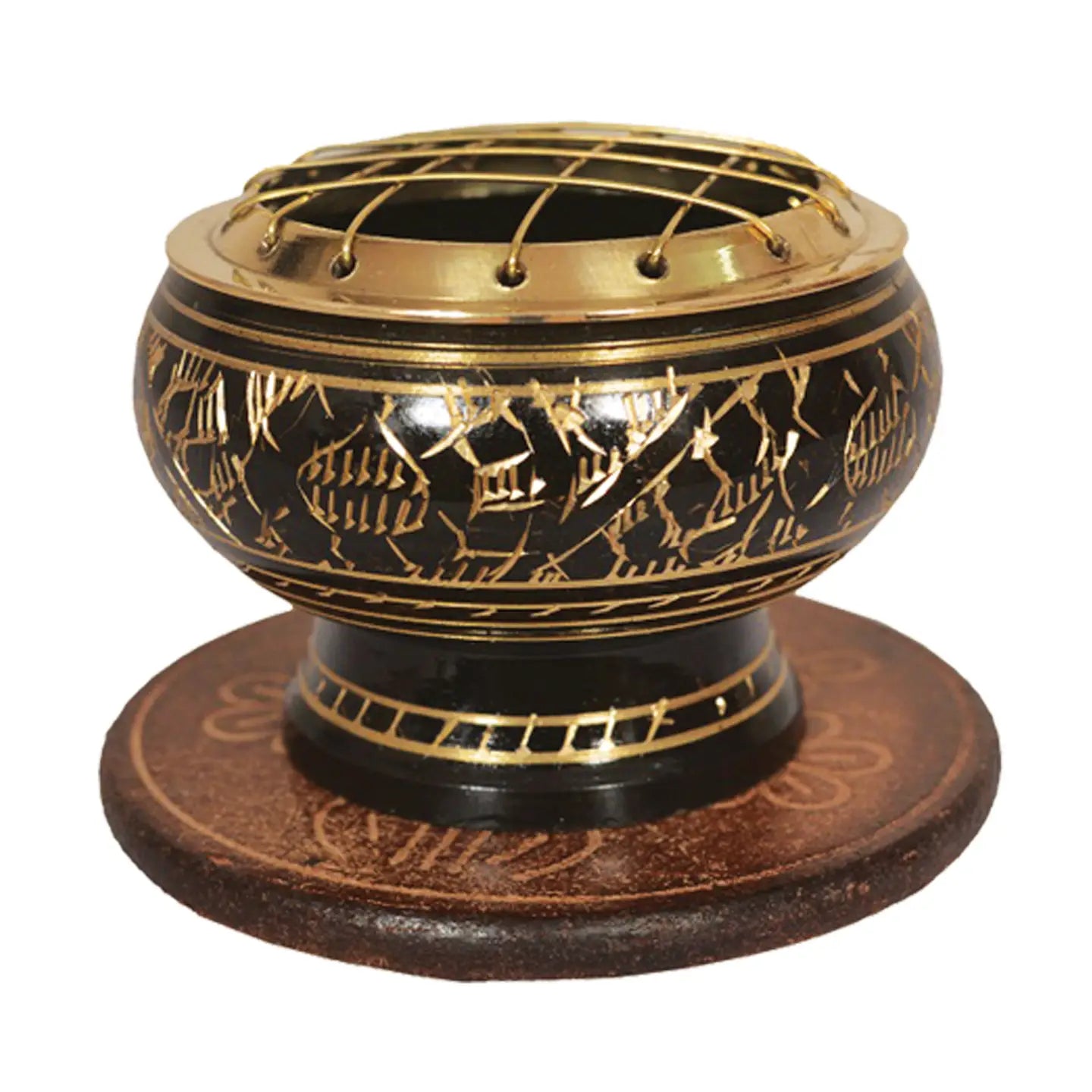Brass Screen Burner w/ Coaster