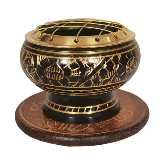 Brass Screen Burner w/ Coaster