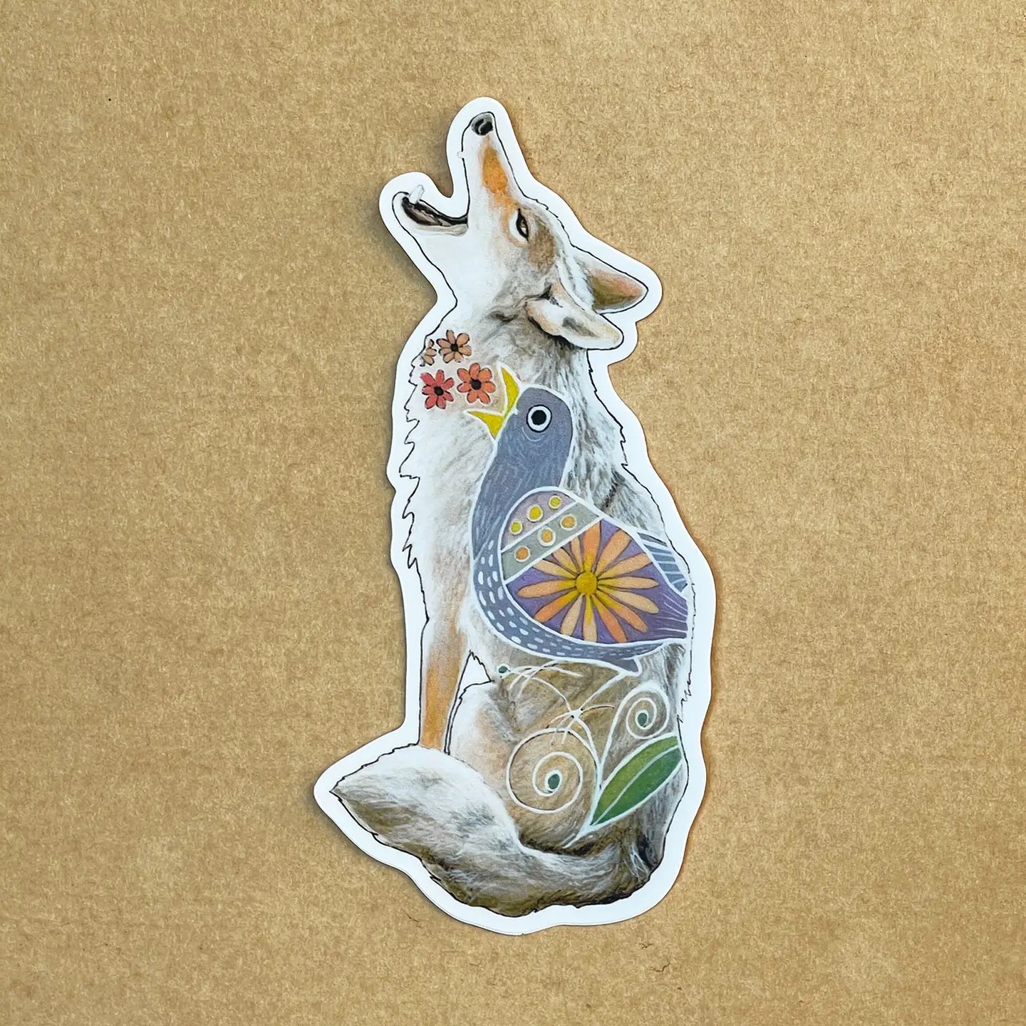 Coyote Vinyl Sticker