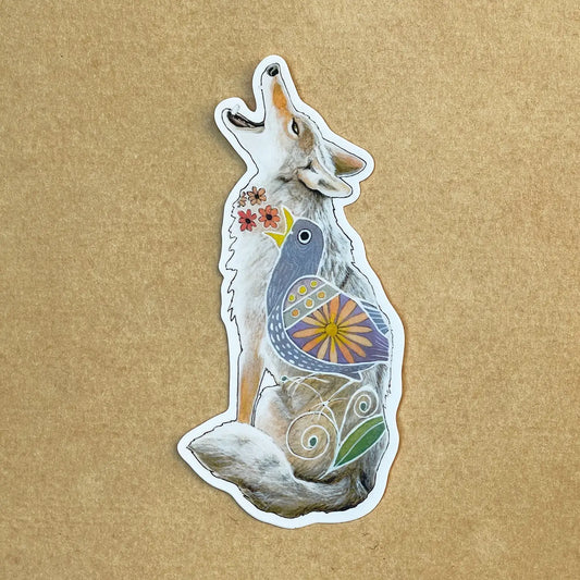 Coyote Vinyl Sticker
