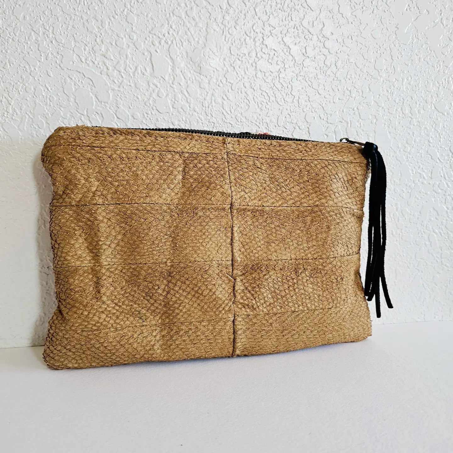 Tan Bengal Tassel Pouch